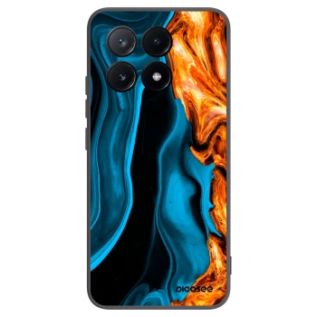 Picasee crna silikonska maskica za Xiaomi Poco X6 Pro - Gold blue