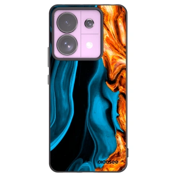 Picasee crna silikonska maskica za Xiaomi Redmi Note 13 Pro 5G - Gold blue