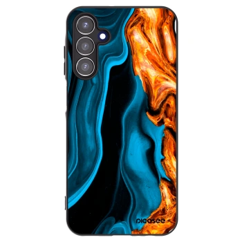 Picasee crna silikonska maskica za Samsung Galaxy A15 A155F 4G - Gold blue