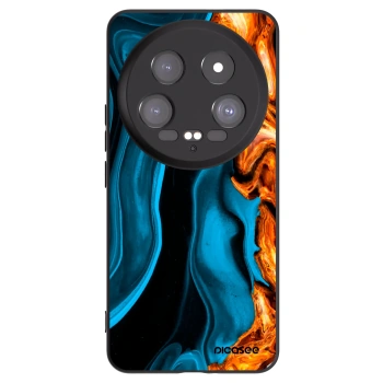 Picasee crna silikonska maskica za Xiaomi 14 Ultra - Gold blue