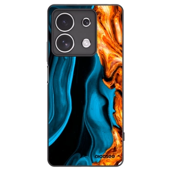 Picasee crna silikonska maskica za Xiaomi Redmi Note 13 4G - Gold blue