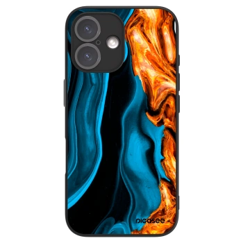 Picasee ULTIMATE CASE MagSafe za Apple iPhone 16 - Gold blue