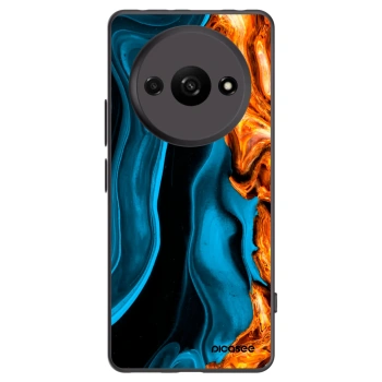 Picasee crna silikonska maskica za Xiaomi Redmi A3 - Gold blue