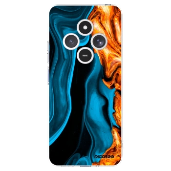 Picasee silikonska prozirna maskica za Xiaomi Redmi 14C - Gold blue