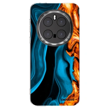 Picasee silikonska prozirna maskica za Honor Magic7 Pro 5G - Gold blue