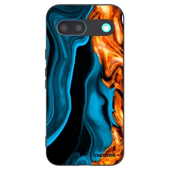 Picasee crna silikonska maskica za Google Pixel 8 - Gold blue