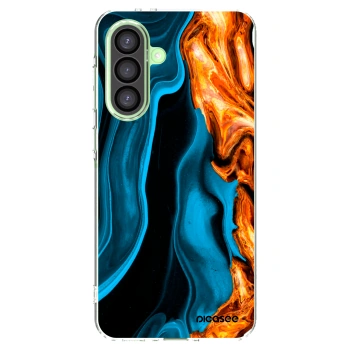 Picasee silikonska prozirna maskica za Samsung Galaxy A26 5G A266B - Gold blue