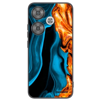 Picasee crna silikonska maskica za Xiaomi Poco F6 - Gold blue