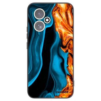 Picasee crna silikonska maskica za Honor 400 5G - Gold blue