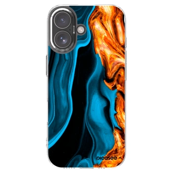 Picasee silikonska prozirna maskica za Apple iPhone 17 - Gold blue