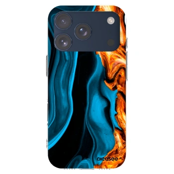 Picasee silikonska prozirna maskica za Apple iPhone 17 Pro - Gold blue