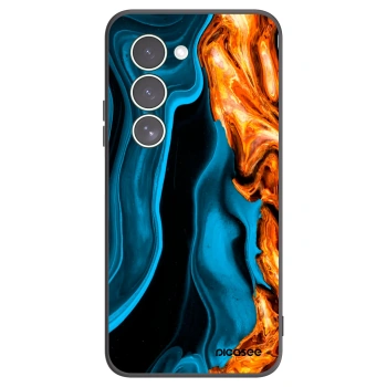 Picasee crna silikonska maskica za Xiaomi Redmi 15 5G - Gold blue