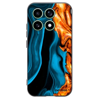 Picasee crna silikonska maskica za Xiaomi 17 - Gold blue