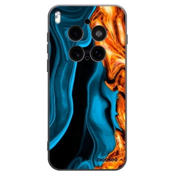 Picasee crna silikonska maskica za Vivo X300 Pro - Gold blue