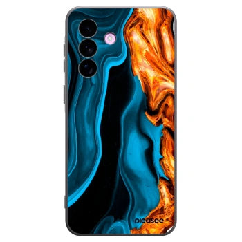 Picasee crna silikonska maskica za Samsung Galaxy A57 5G - Gold blue