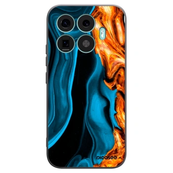 Picasee crna silikonska maskica za Xiaomi 17T - Gold blue