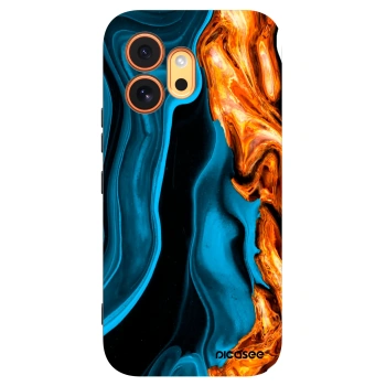 Picasee crna silikonska maskica za Honor 600 - Gold blue