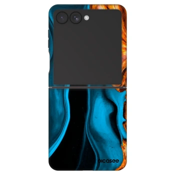 Picasee Fashion Case za Samsung Galaxy Z Flip7 5G - Gold blue