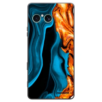 Picasee crna silikonska maskica za Sony Xperia 10 VII - Gold blue