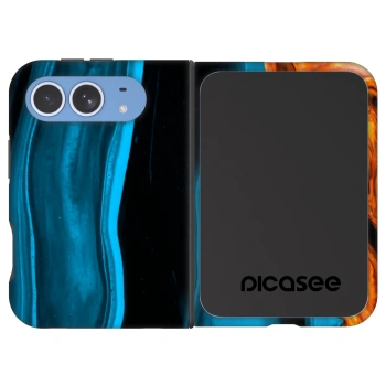 Picasee Fashion Case MagSafe za Apple iPhone Ultra - Gold blue