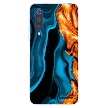 Picasee silikonska prozirna maskica za Xiaomi Mi 9 SE - Gold blue