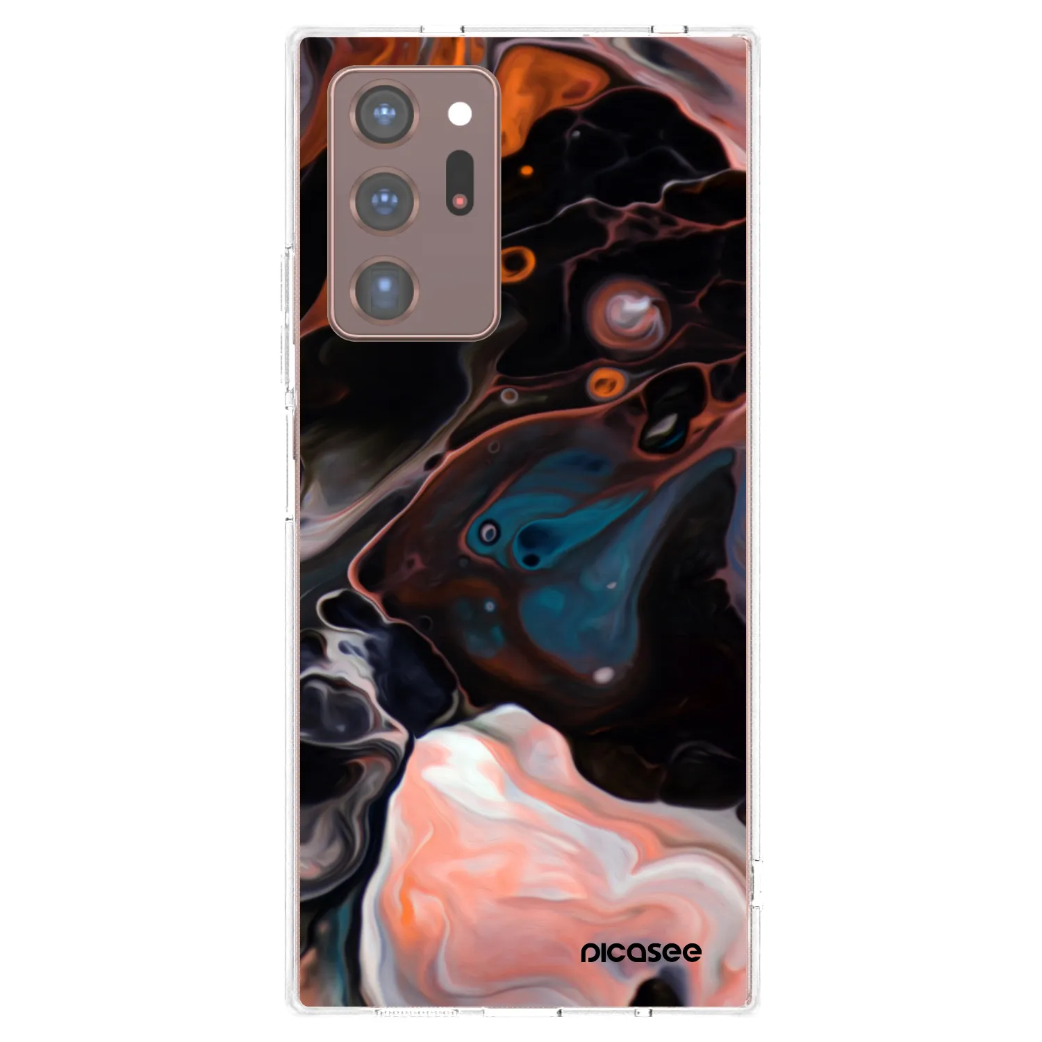 Picasee silikonska prozirna maskica za Samsung Galaxy Note 20 Ultra - Cream