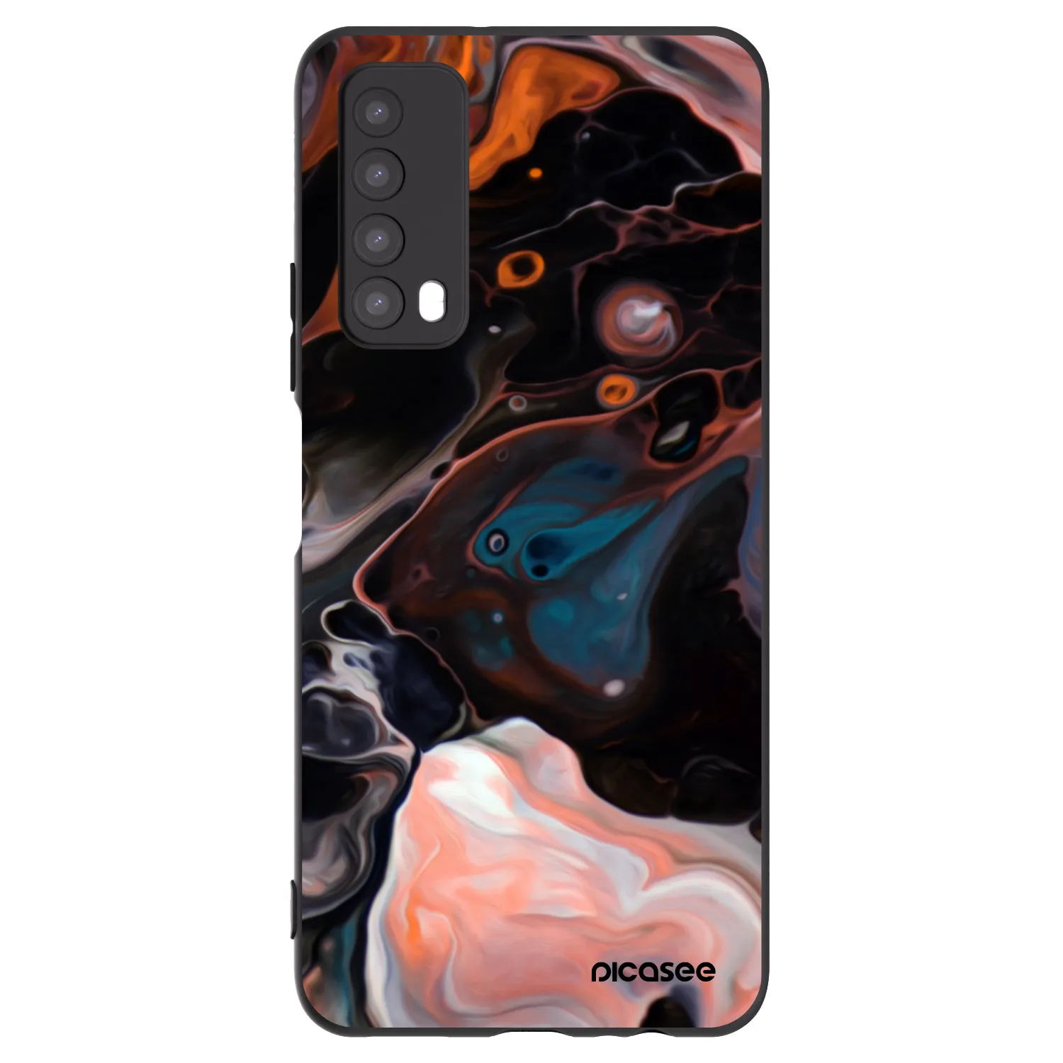 Picasee crna silikonska maskica za Huawei P Smart 2021 - Cream