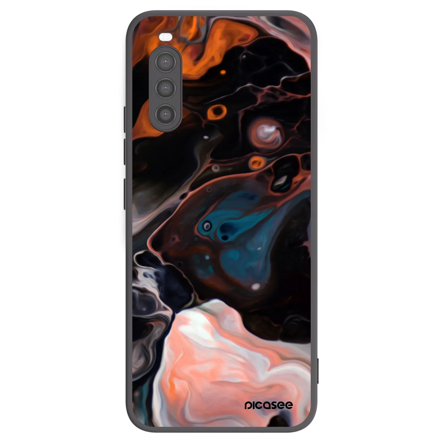Picasee crna silikonska maskica za Sony Xperia 10 II - Cream