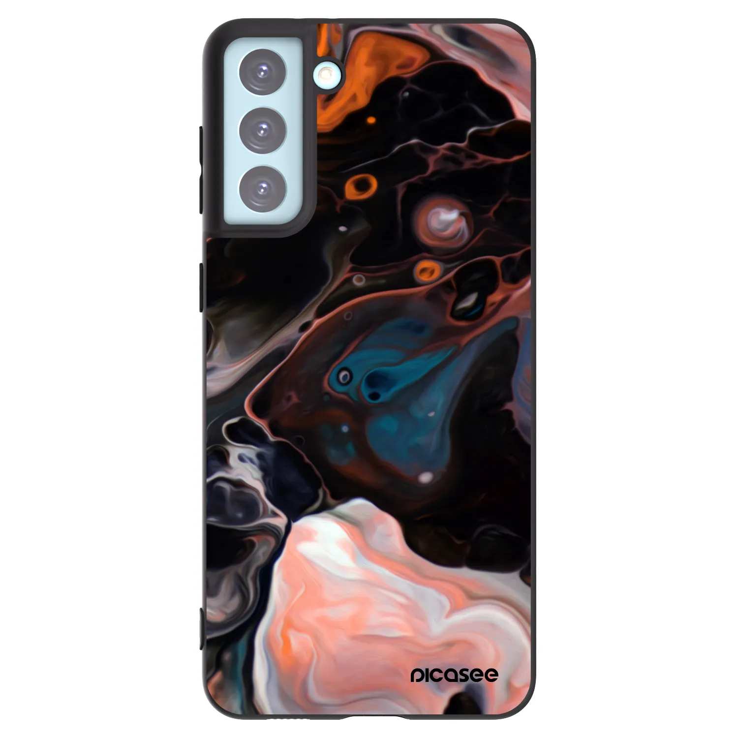 Picasee crna silikonska maskica za Samsung Galaxy S21+ 5G G996F - Cream