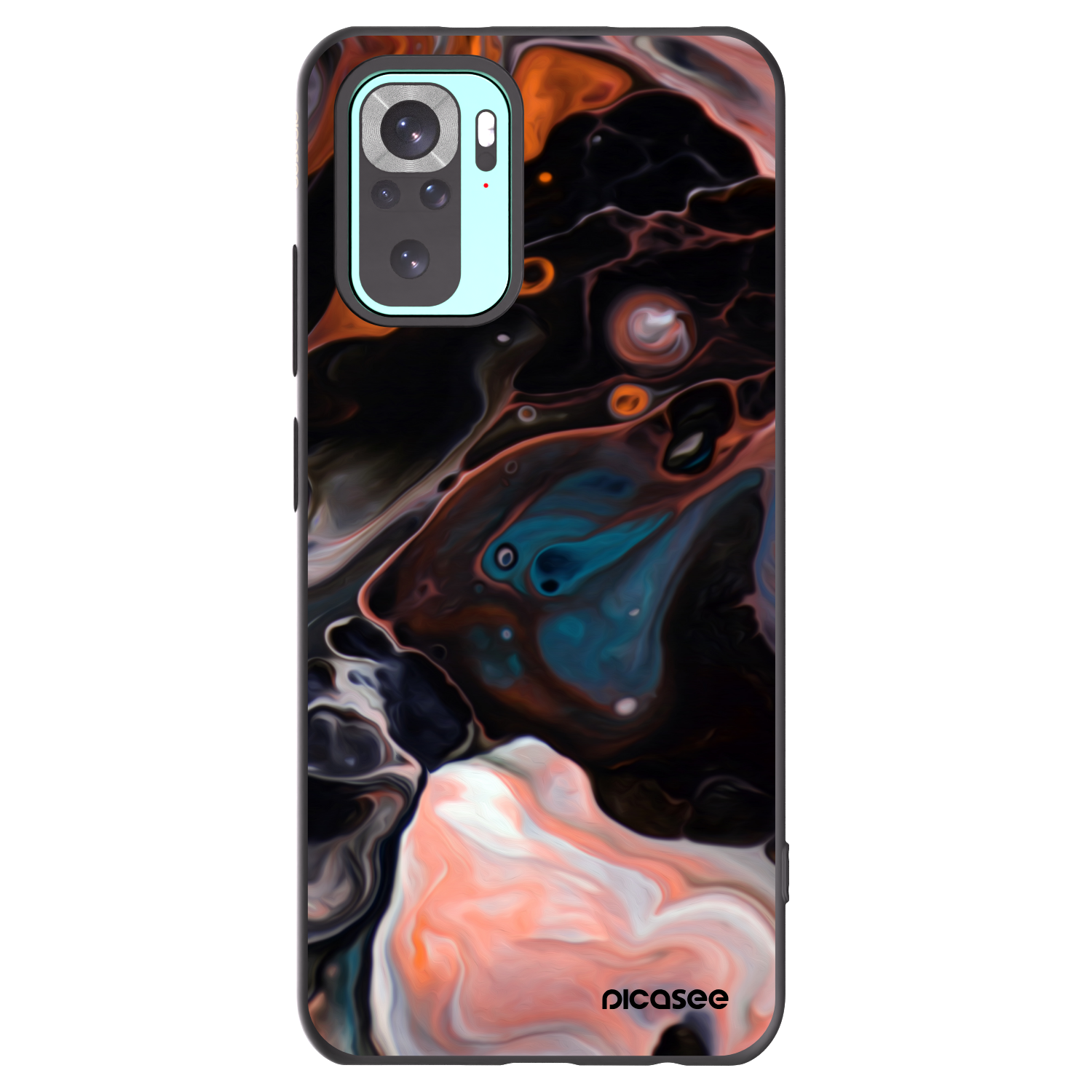 Picasee crna silikonska maskica za Xiaomi Redmi Note 10 Pro - Cream