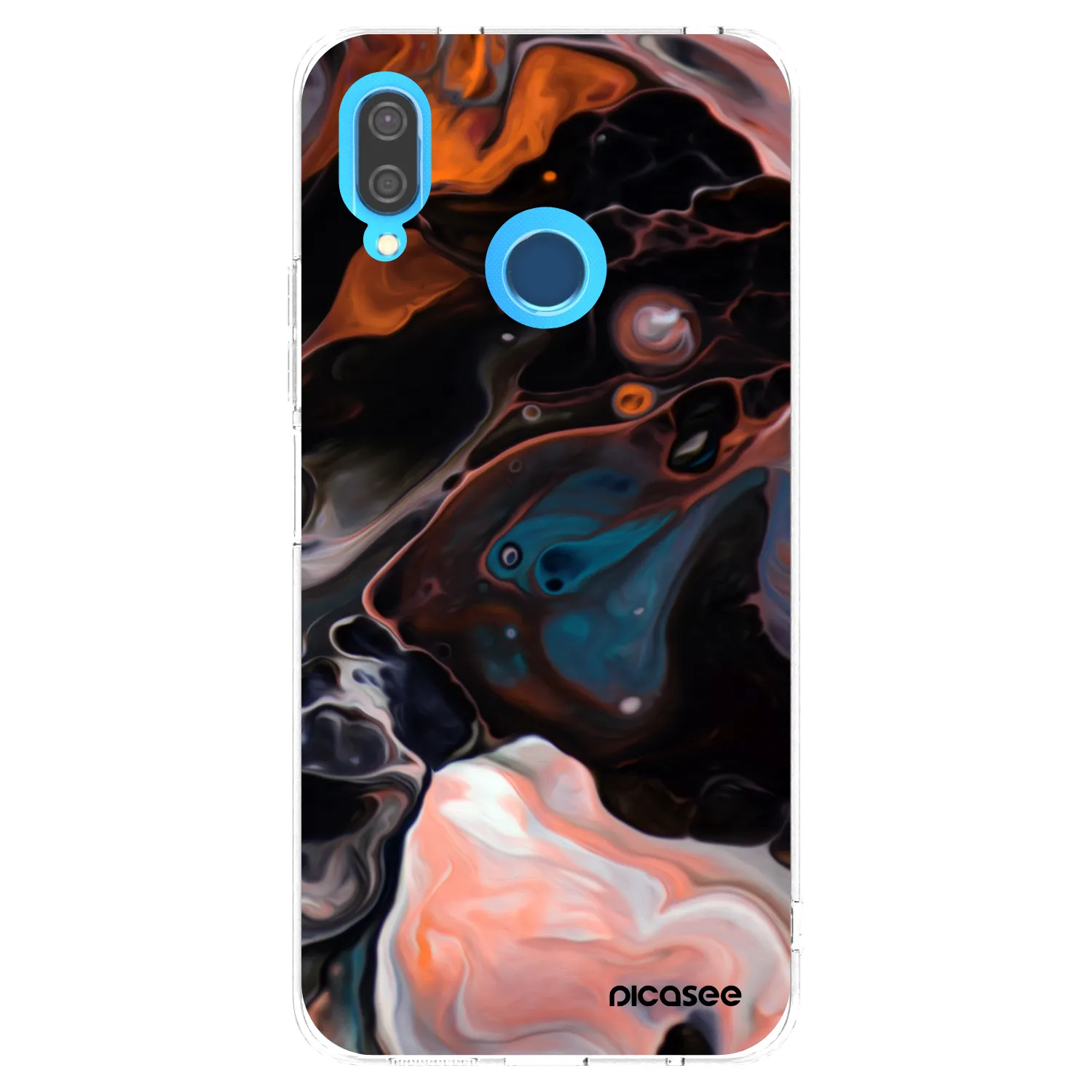 Picasee silikonska prozirna maskica za Huawei P20 Lite - Cream