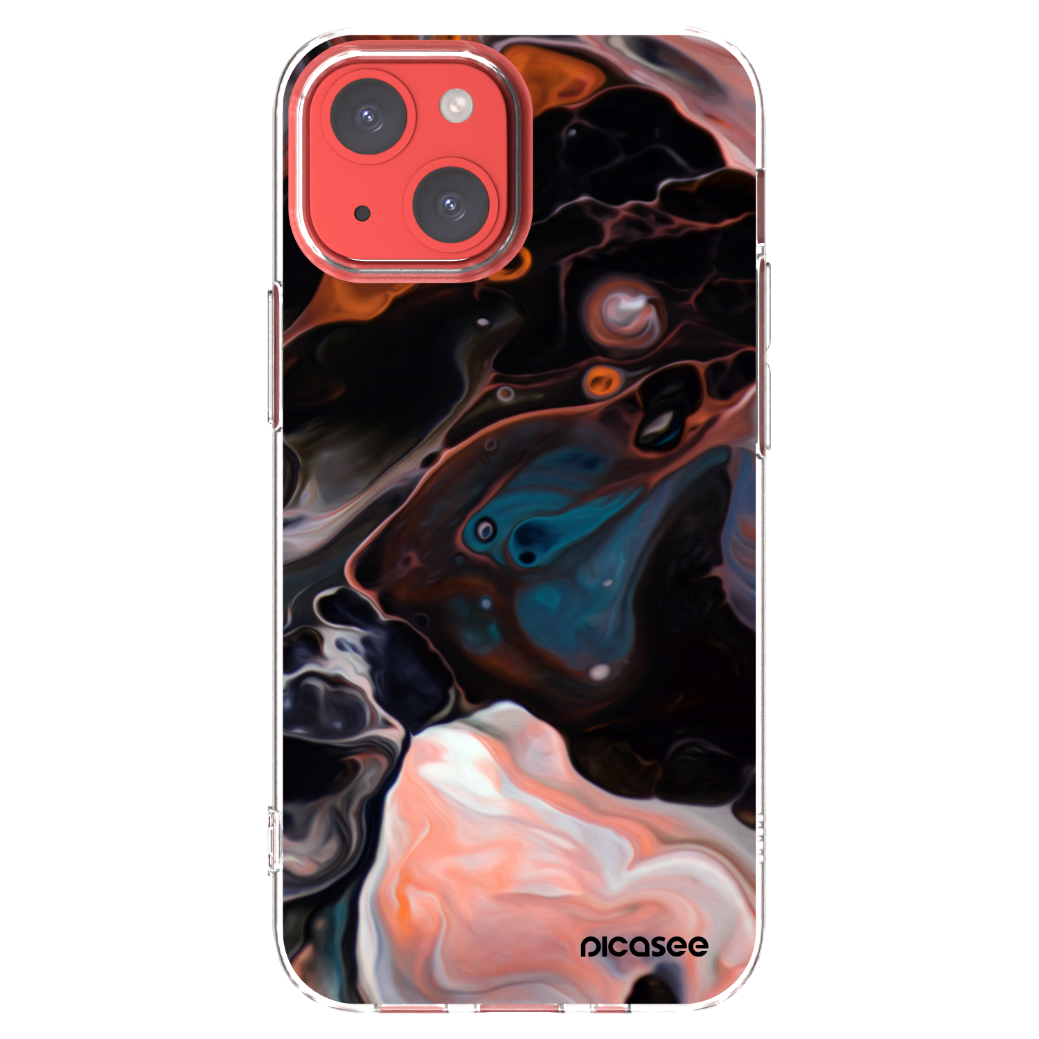 Picasee silikonska prozirna maskica za Apple iPhone 13 mini - Cream