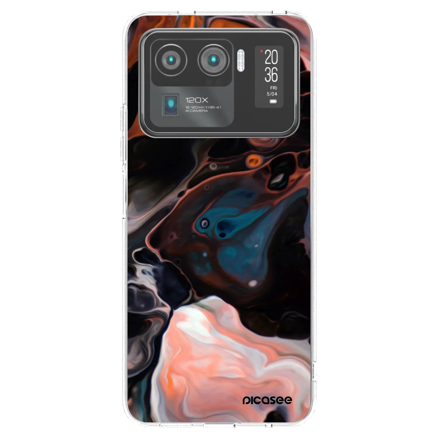 Picasee silikonska prozirna maskica za Xiaomi Mi 11 Ultra - Cream