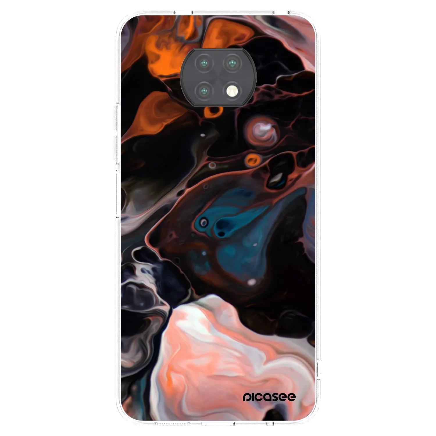 Picasee silikonska prozirna maskica za Xiaomi Redmi Note 9T - Cream