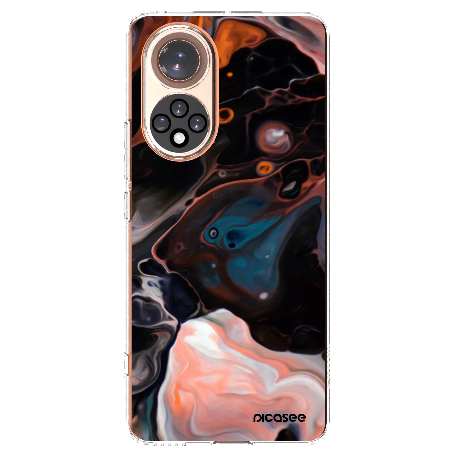Picasee silikonska prozirna maskica za Huawei Nova 9 - Cream