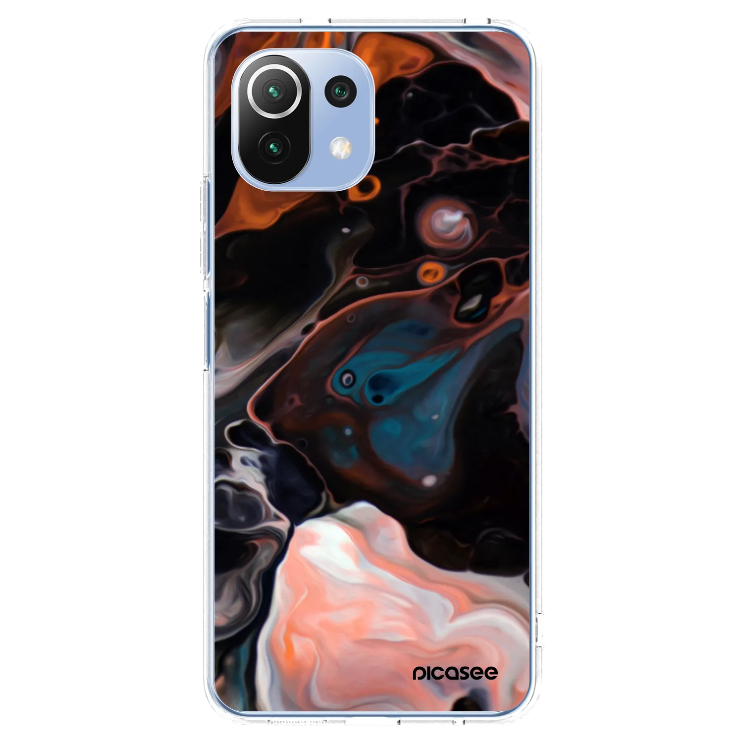 Picasee silikonska prozirna maskica za Xiaomi 11 Lite 5G NE - Cream