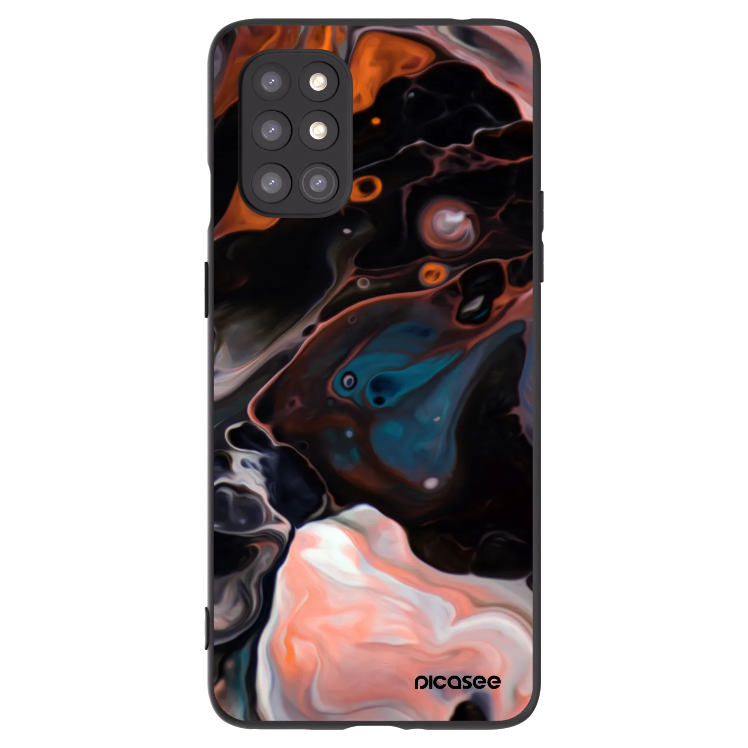 Picasee crna silikonska maskica za OnePlus 8T - Cream
