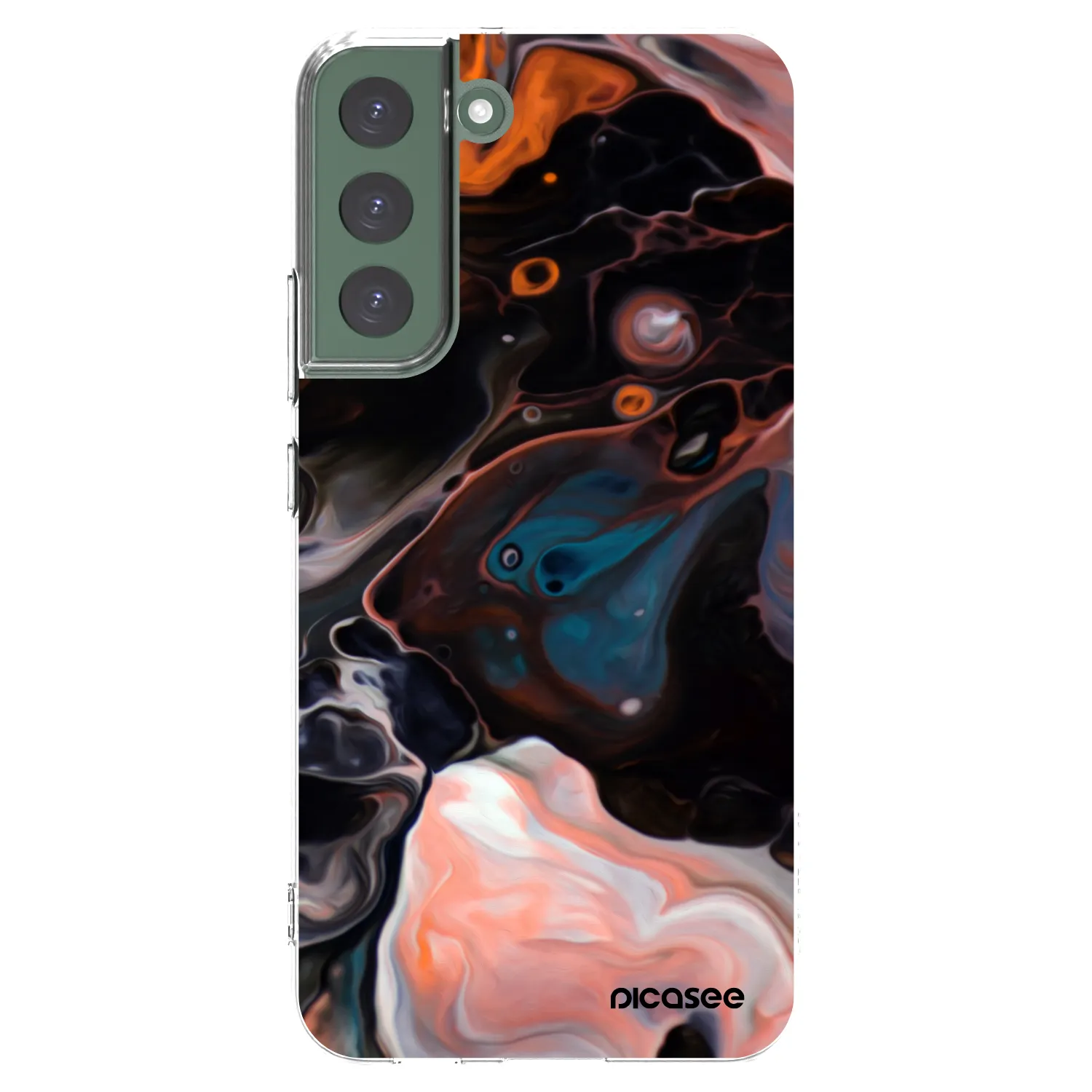 Picasee silikonska prozirna maskica za Samsung Galaxy S22+ 5G - Cream