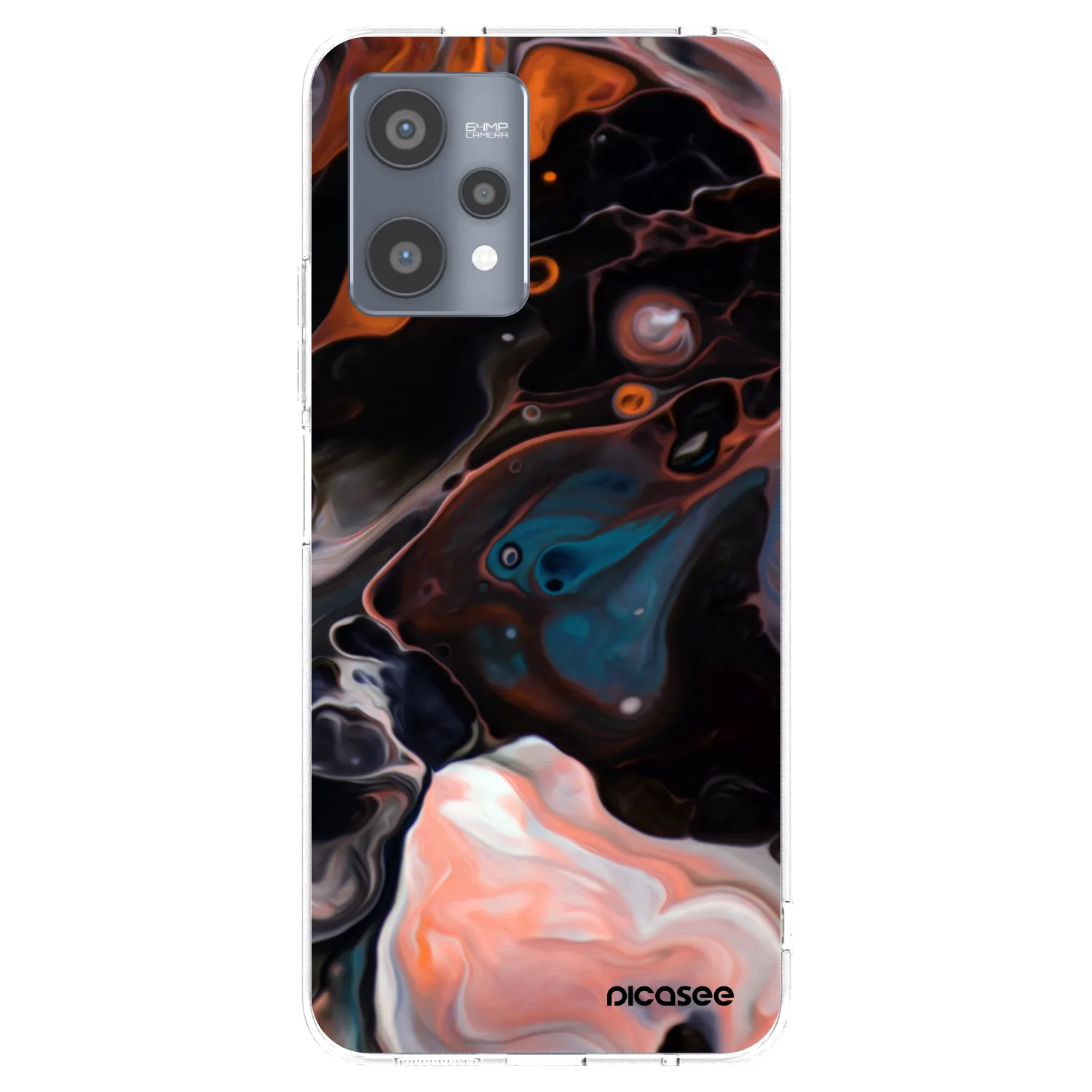 Picasee silikonska prozirna maskica za Realme 9 Pro 5G - Cream