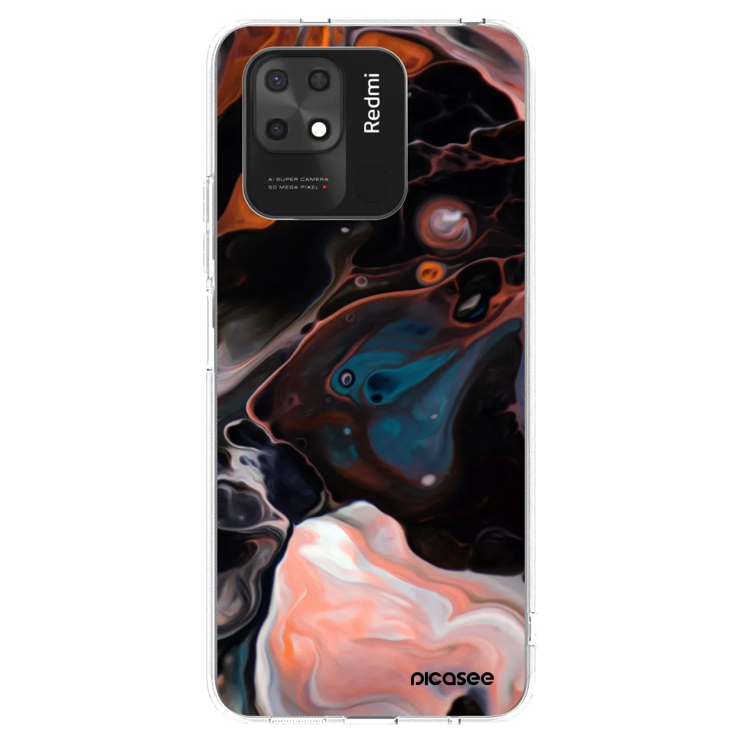 Picasee silikonska prozirna maskica za Xiaomi Redmi 10C - Cream