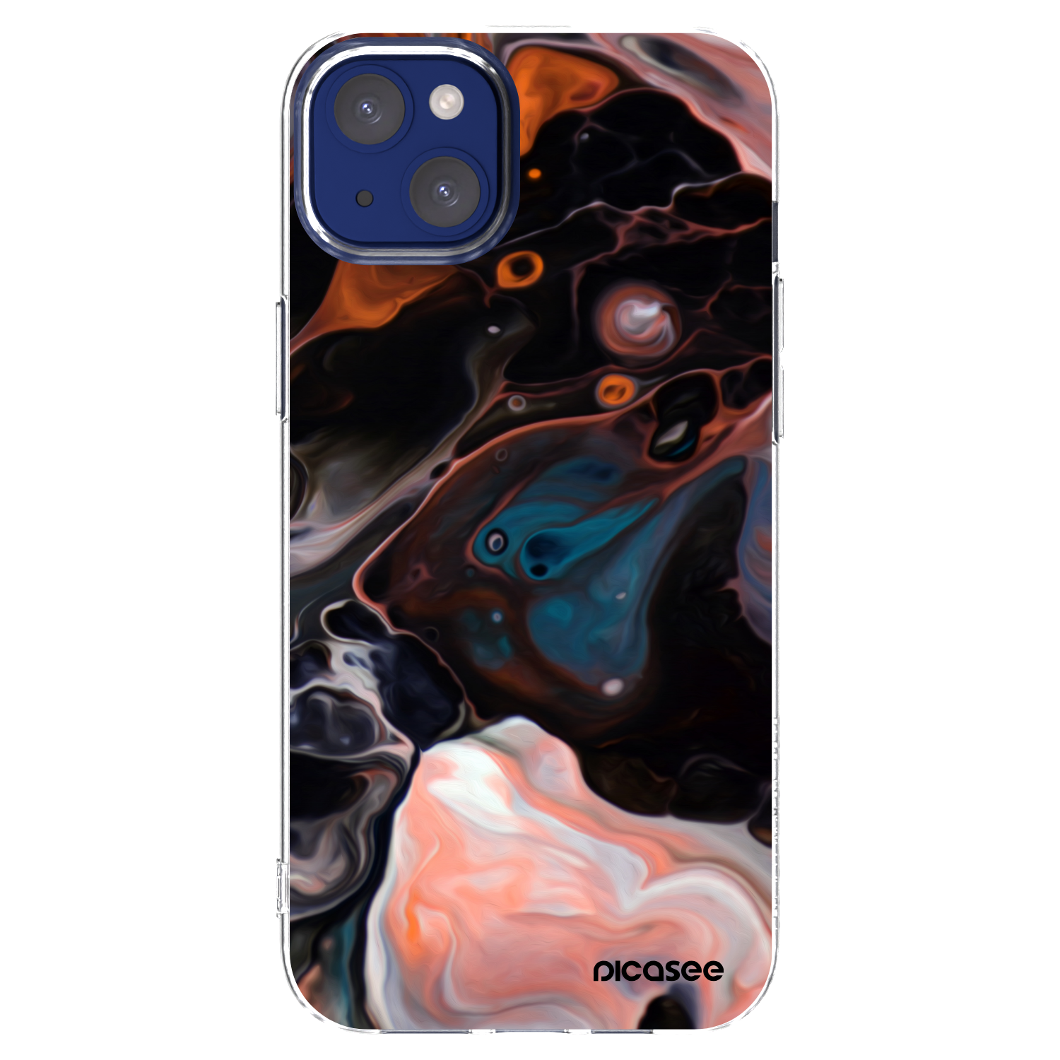 Picasee silikonska prozirna maskica za Apple iPhone 14 Plus - Cream