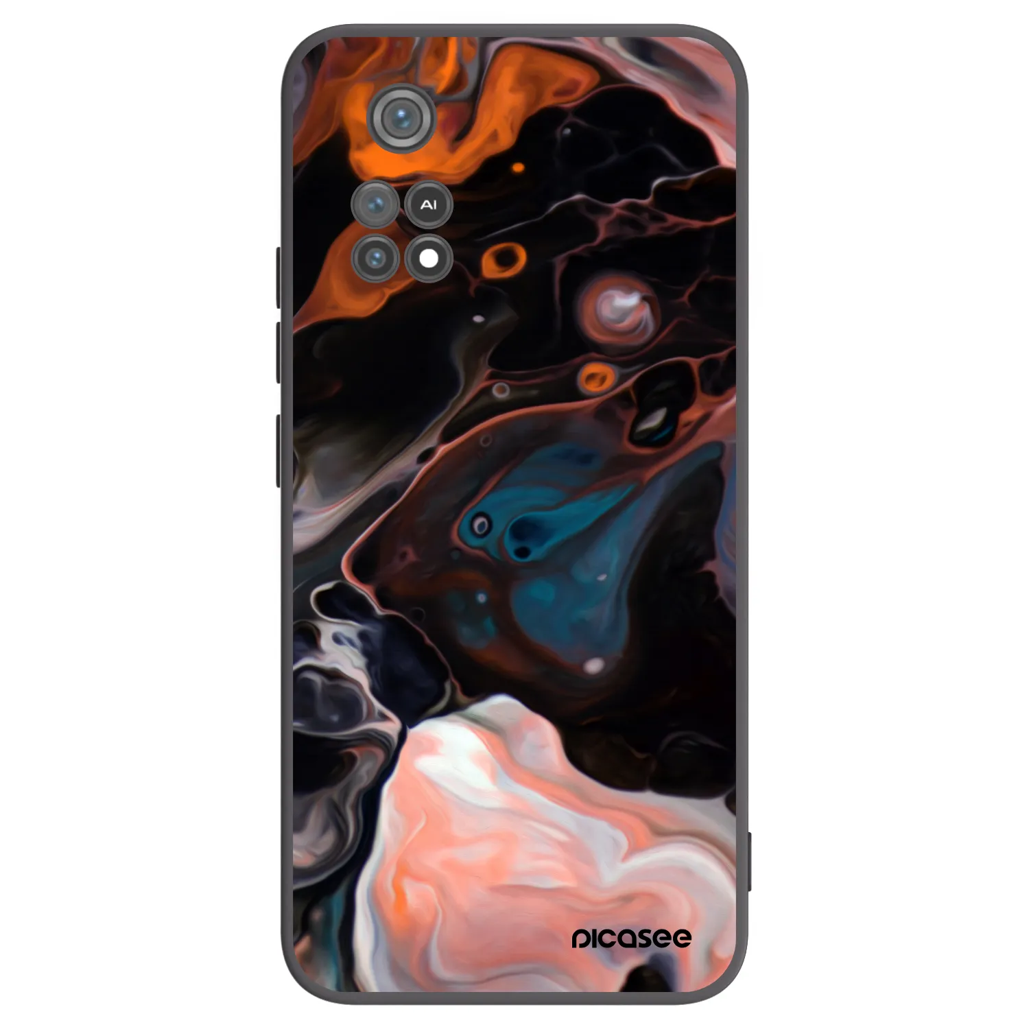 Picasee crna silikonska maskica za Xiaomi Poco M4 Pro - Cream