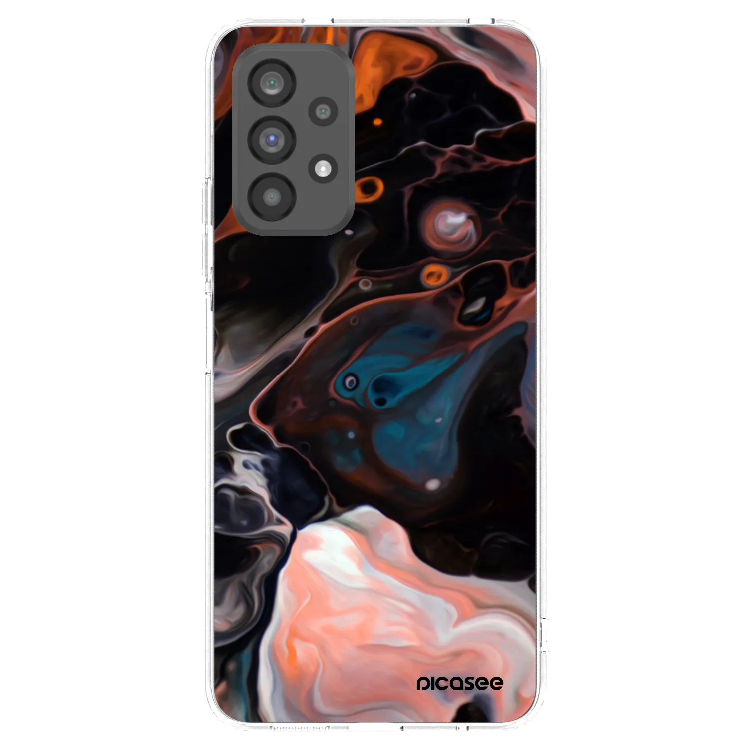 Picasee silikonska prozirna maskica za Samsung Galaxy A73 5G - Cream