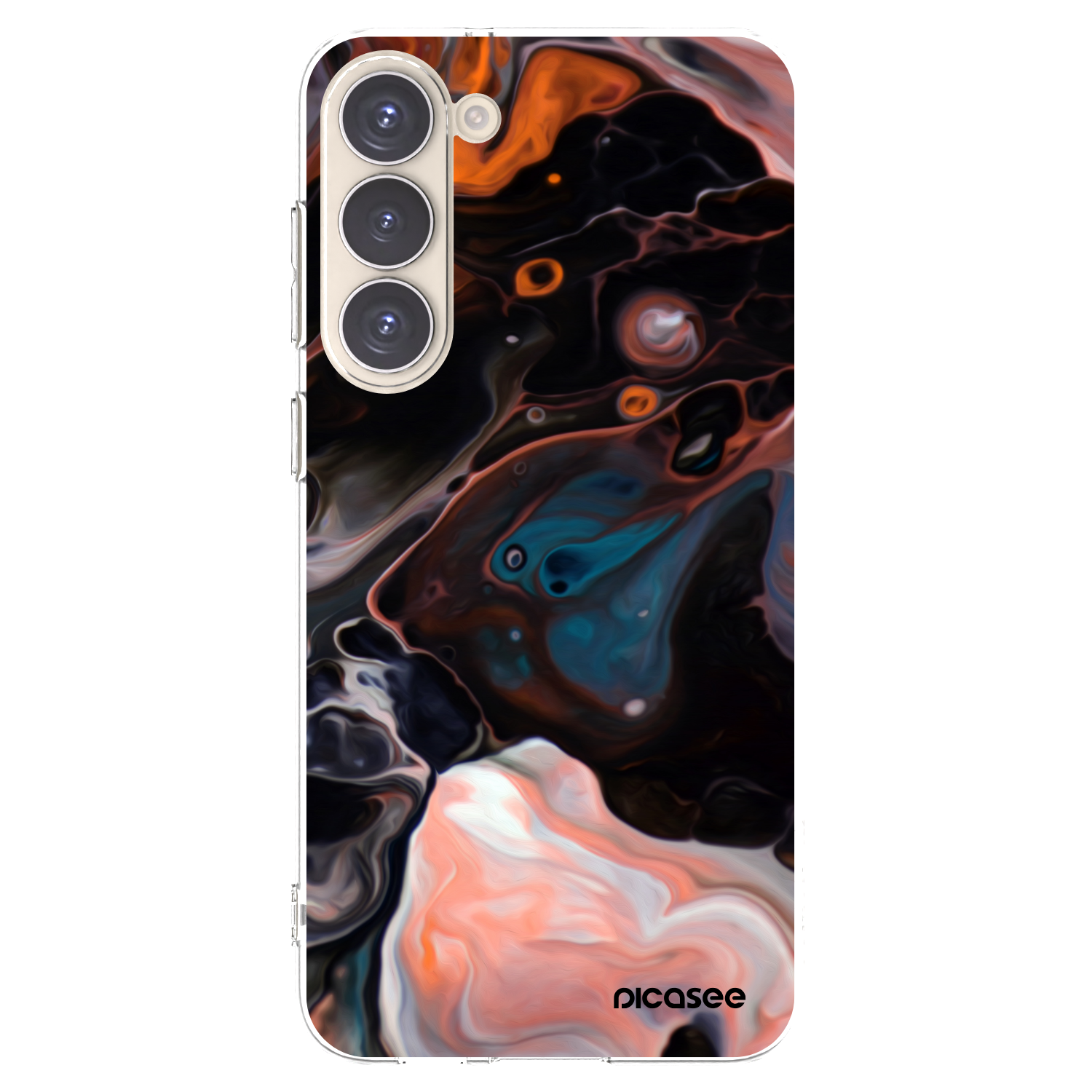 Picasee silikonska prozirna maskica za Samsung Galaxy S23+ 5G - Cream