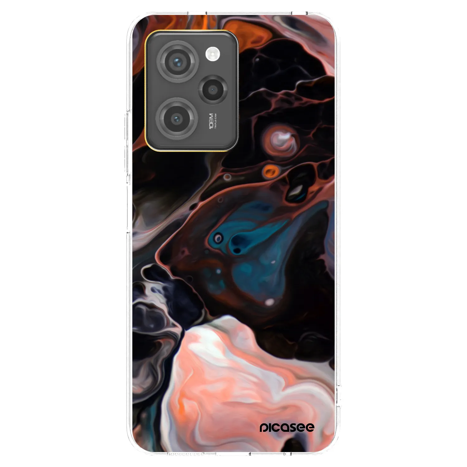 Picasee silikonska prozirna maskica za Xiaomi Poco X5 Pro - Cream