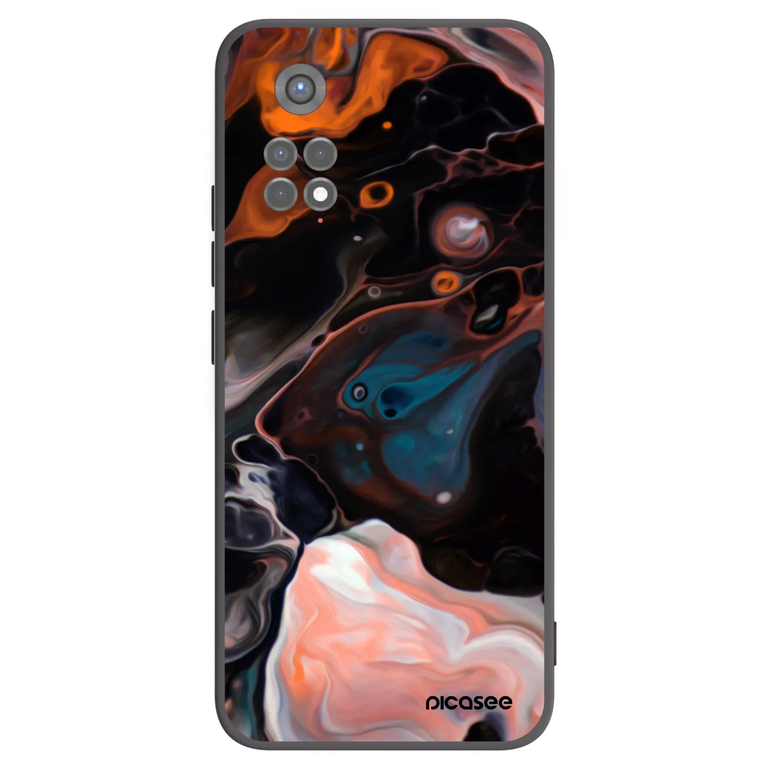 Picasee crna silikonska maskica za Xiaomi Redmi Note 11S 5G - Cream