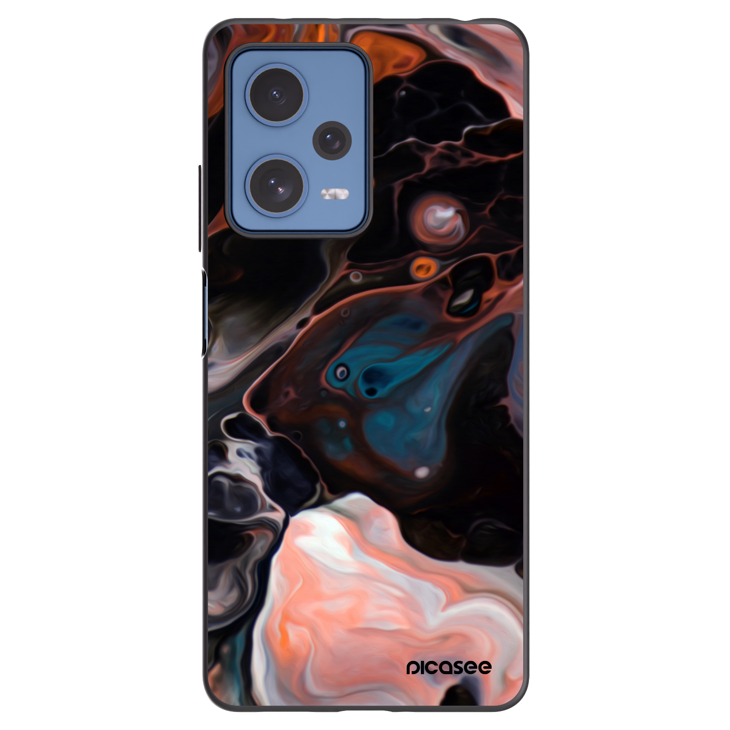 Picasee crna silikonska maskica za Xiaomi Redmi Note 12 Pro 5G - Cream