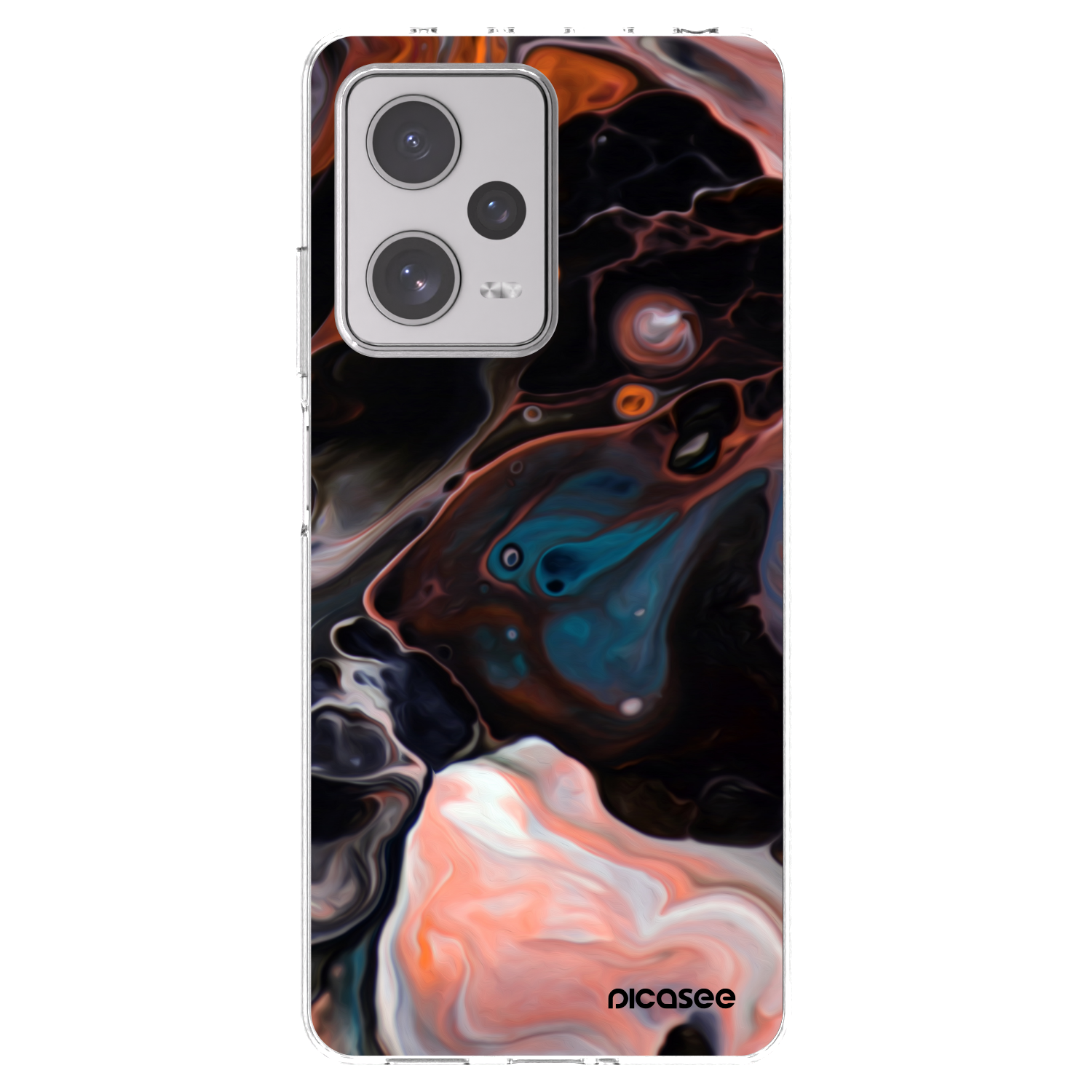 Picasee silikonska prozirna maskica za Xiaomi Redmi Note 12 Pro+ 5G - Cream