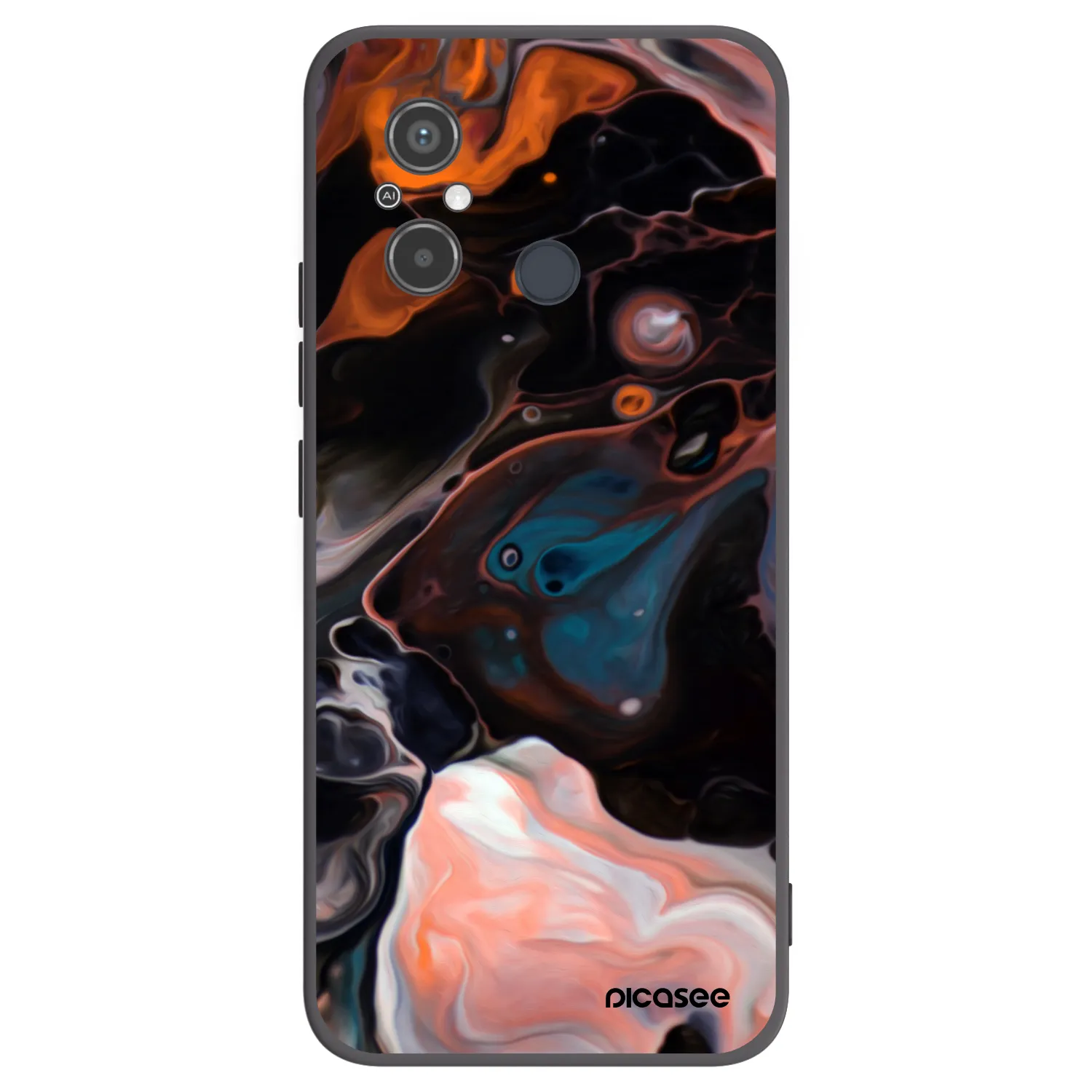 Picasee crna silikonska maskica za Xiaomi Redmi 12C - Cream