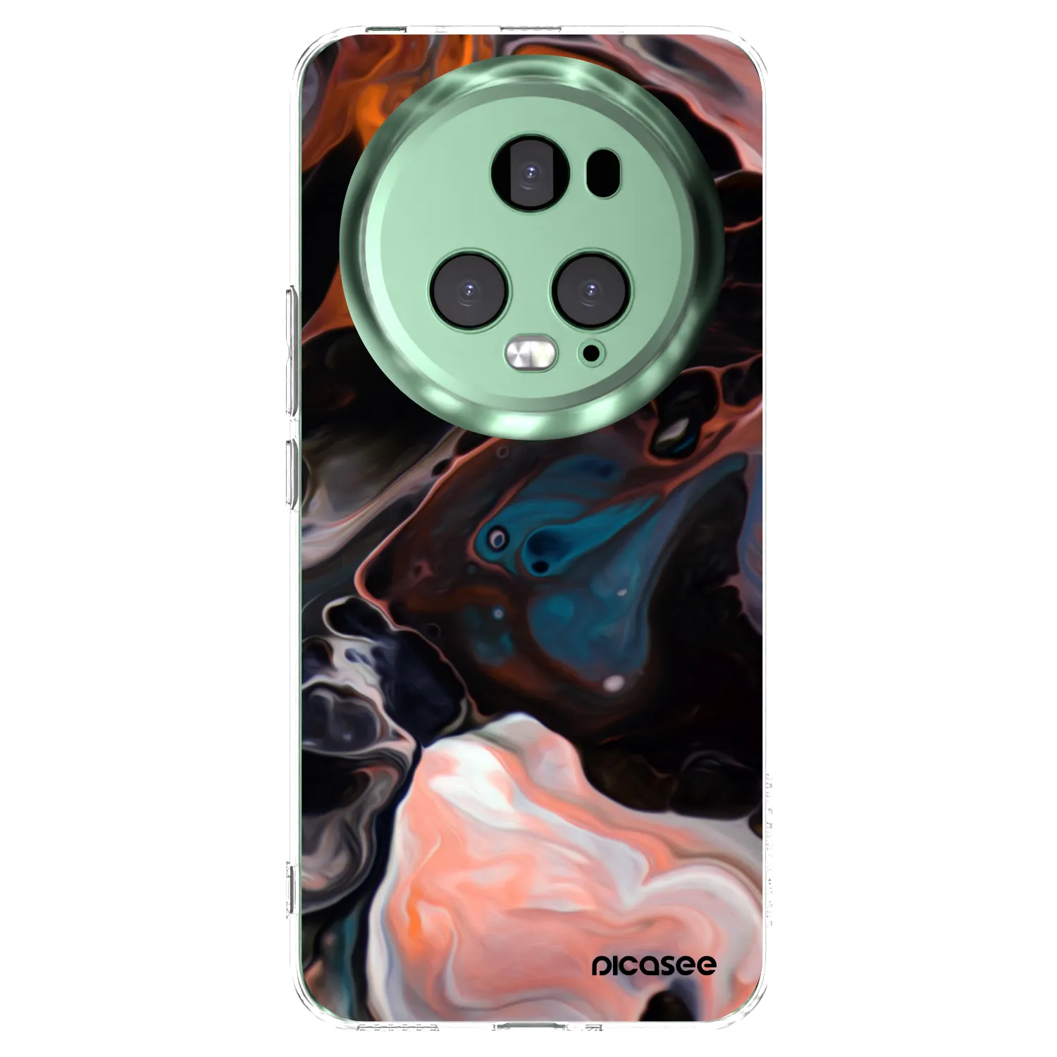 Picasee silikonska prozirna maskica za Honor Magic5 Pro - Cream